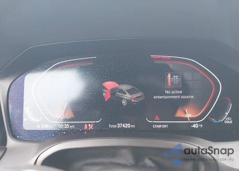 2022 BMW 330Xi из США, поврежденный, VIN 3MW5R7J03N8C59689